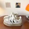 Autumn and winter new high-value American retro pink thick baseplate shoes ins casual moral training shoes