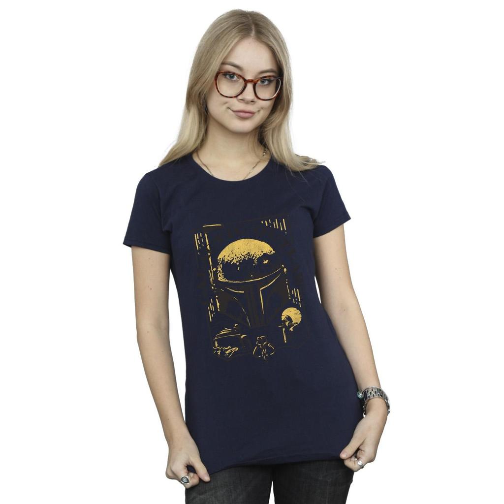 Star Wars: The Book Of Boba Fett Womens/Ladies Galactic Outlaw Distress Cotton T-Shirt