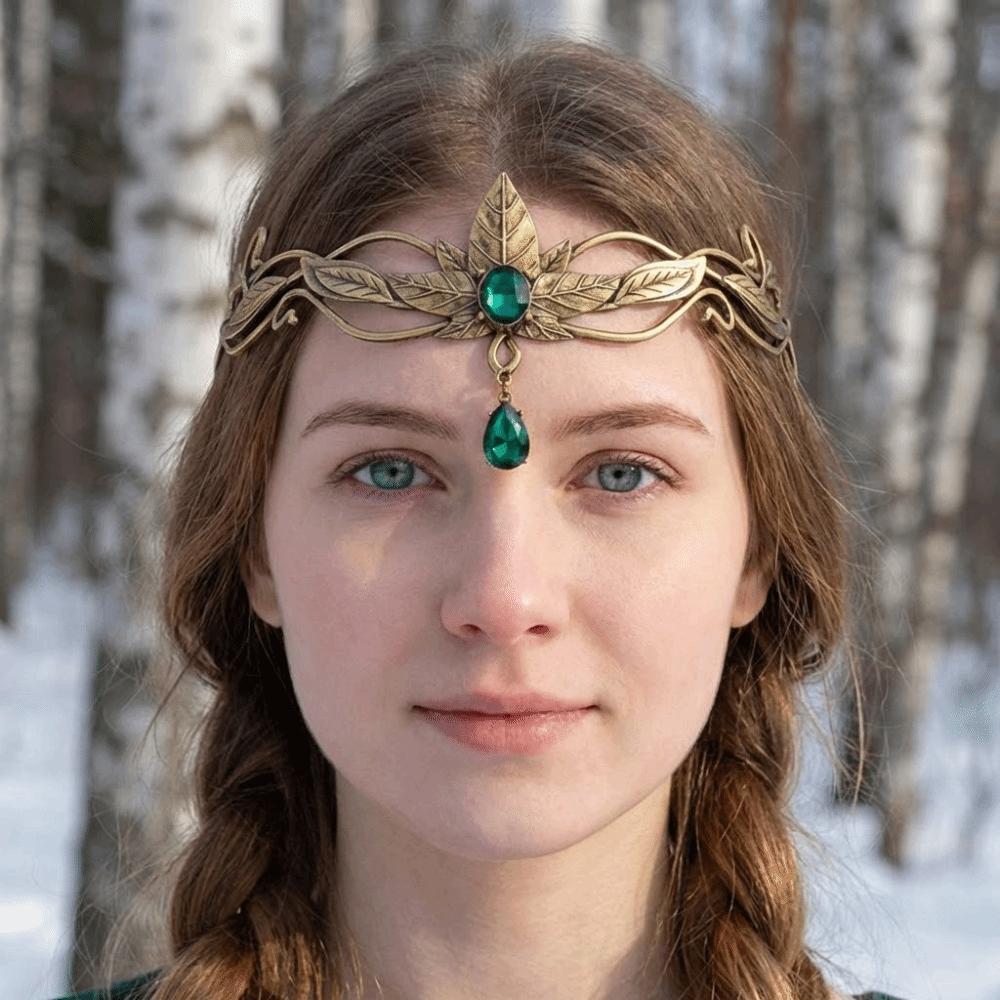 Elegant King Round Elves Crown Vintage Princess Diadems Bridal Hair Accessories  Formal Events