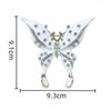 Stylish and Simple Animal Brooch, High-end Sense Inlaid with Rhinestones, Dripping Oil, Butterfly Corsage Women's Clothing with Light