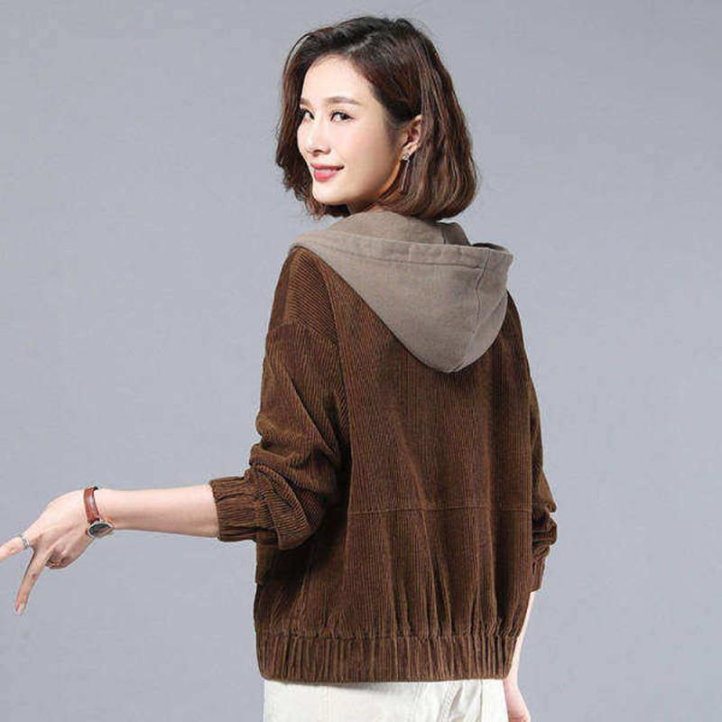 Slim-fit Corduroy Jacket for Women's Autumn and Winter New Easy-to-match Jacket for Women