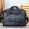 Genuine Leather Large Capacity Men's Briefcase: Handheld, Business & Commuting Document Bag