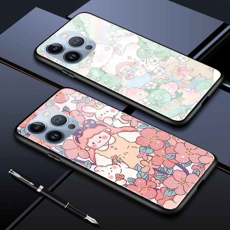 Tempered Glass Phone Case For OPPO Reno13 Reno14 Realme 11 12Pro 14 GTNeo6 C21Y C53 C75 OnePlus Nord2 NordCE3Lite Soft Edge Shockproof Smooth Shell