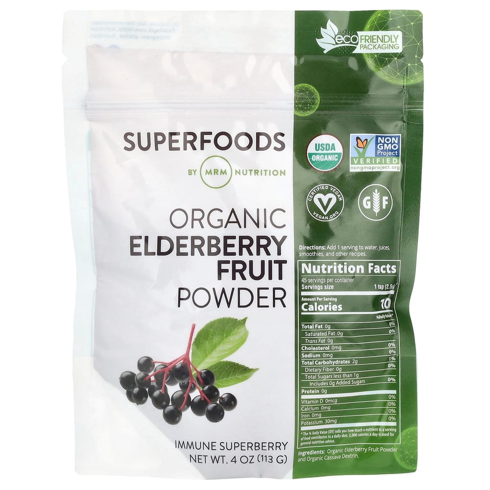 MRM Elderberry Fruit Powder 113g (4oz) 113g - 1 ea