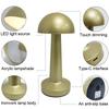 Mushroom LED Table Lamp Rechargeable Touch Night Light Wireless Dimmable For Home Bar Coffee Dining Room Decor Retro Table Lamp
