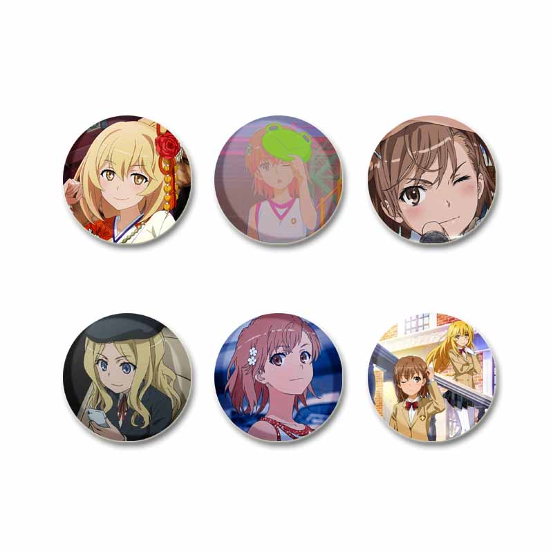 Anime A Certain Scientific Railgun Enamel Pins Cartoon Figure Brooch for Backpack Clothe Jewelry Accessories Collectible Badges