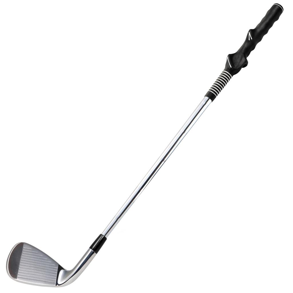 Golf Practice Aid, Golf Swing Training Aid, Grip Master, Grip Correction, Swing Correction, Iron, Ball Hitting Model Grip Included, Indoor Use.