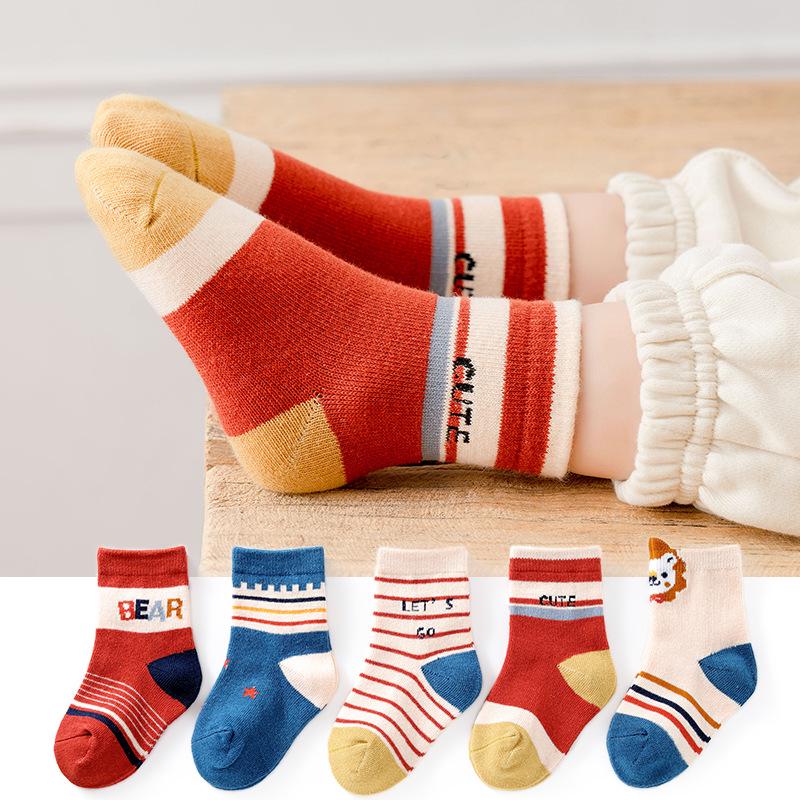 Children's Cartoon Mid-Calf Socks - Autumn/Winter Collection for Boys & Girls