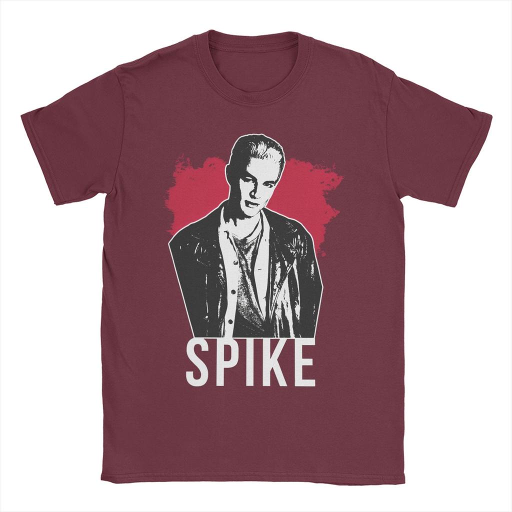  Buffys The Vampires Slayers Spike  T Shirts Men's  100% Cotton Leisure T-Shirt Crewneck Fashion Tees Short Sleeve Tops Original