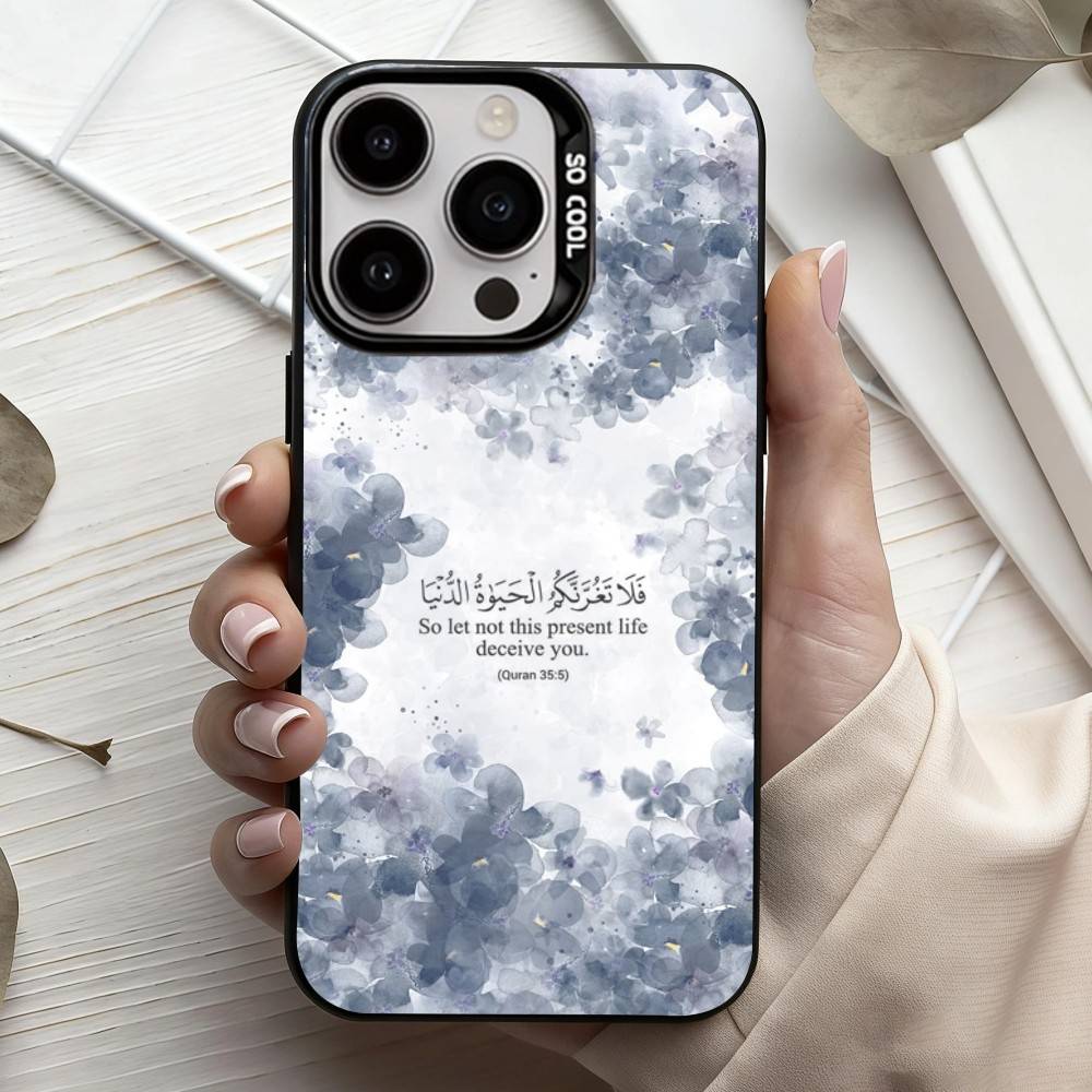 

Арабский Коран Исламские Мусульманские Цитаты Чехол для Телефона Для iPhone17,16,15,14,13,12,11 Plus,Pro Max Конфетный Посеребренный Внутренний Чехол iPhone13