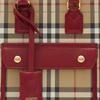 Burberry Freya Logo Classic Tote Bag Shopping Bag Women tote Beige Red 81162811