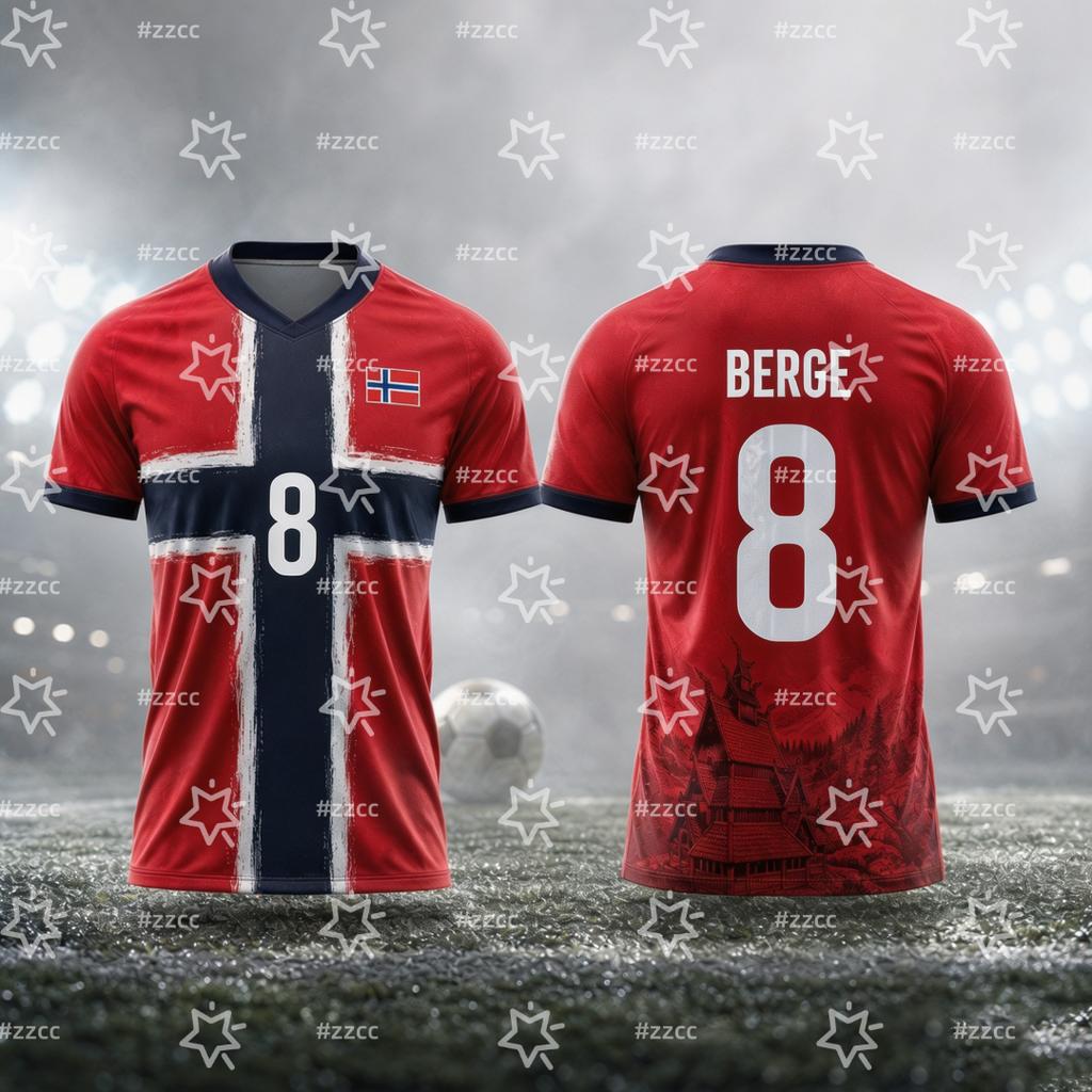 2026 Camiseta de fútbol de la selección nacional noruega Kit de Partido y Entrenamiento Ropa Deportiva de Verano Camiseta para Hombre Ropa Infantil Camiseta Mujer