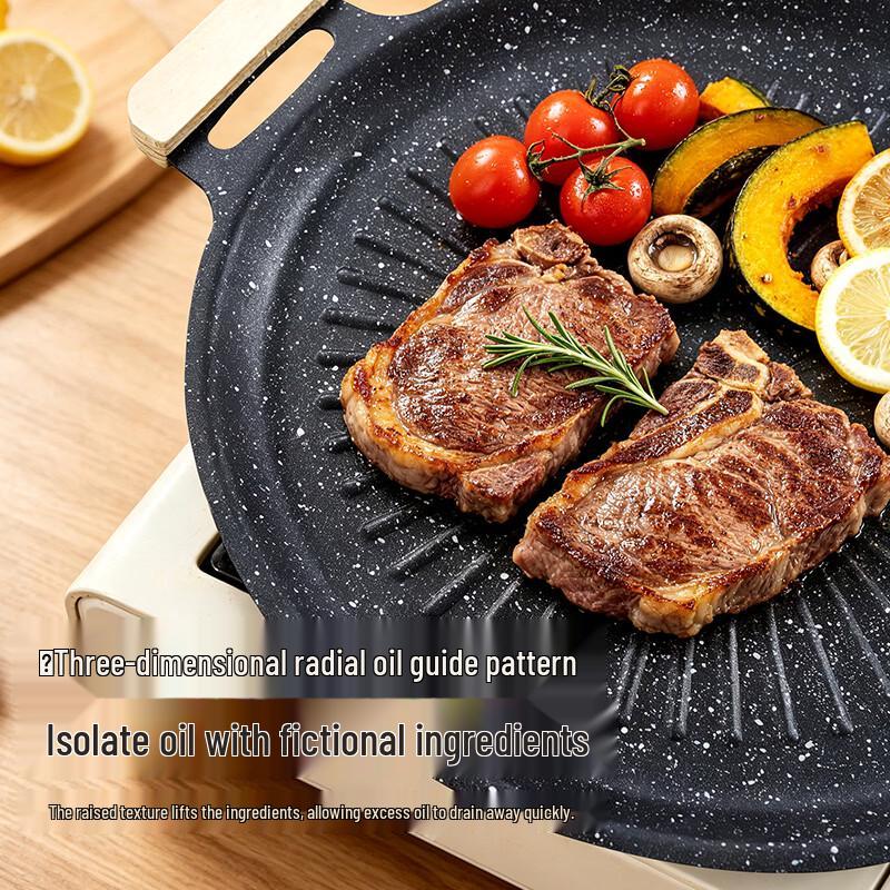 Suncojia Portable Non-Stick BBQ Grill Pan