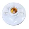 E27 Screw Cap Lamp Holder Plastic Light Lamp Flat Socket Base Ceiling Lamp Fitting Holder Bulb Fixing White Base