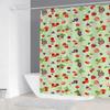 Fruit Things for the Bathroom Accessories Sets Luxury Shower Curtain Waterproof Folding Partition Curtains Bath Bedrooms