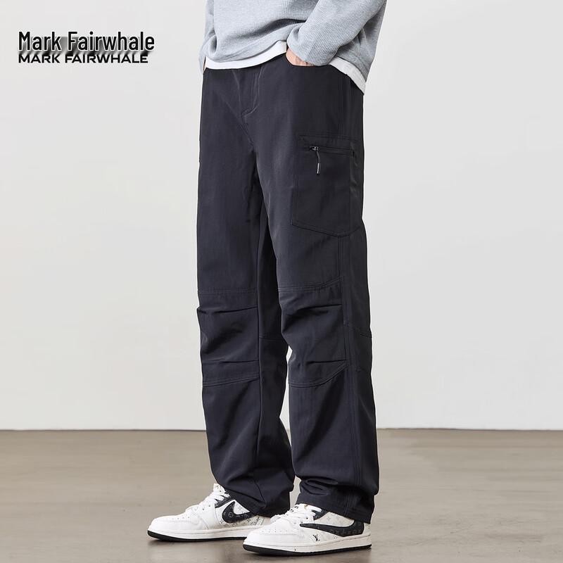

Mark Fairwhale Men s Workwear Multi-Pocket Straight-Fit Casual Pants L