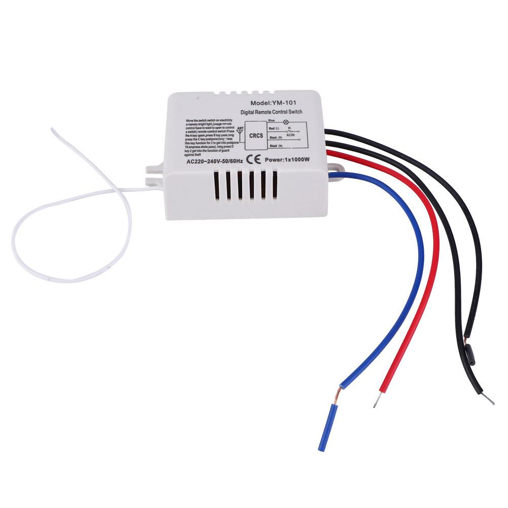 Lampe Licht Digital Wireless Wand Fernbedienung Schalter Empfänger Sender 220V