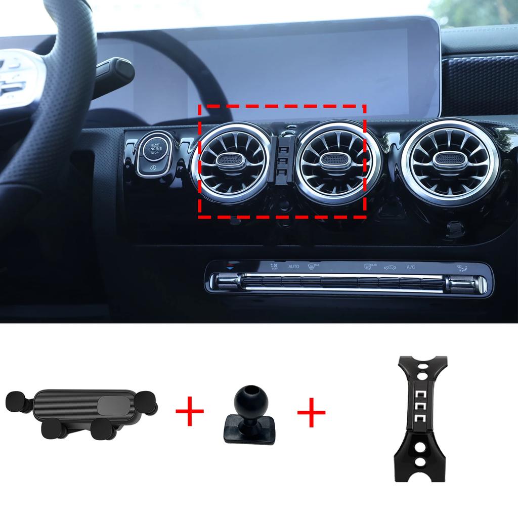 Car Mobile Phone Holder for Mercedes Benz A Class CLA A200 A180 W177 2019~ 2025 Navigation Stand Auto Accessories GPS Bracket