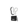 Versace Jeans Couture Color Block Chain Silver Letter Logo Cotton Clutch Wallet Women wallet Black 73VA9XM1-ZS394-899