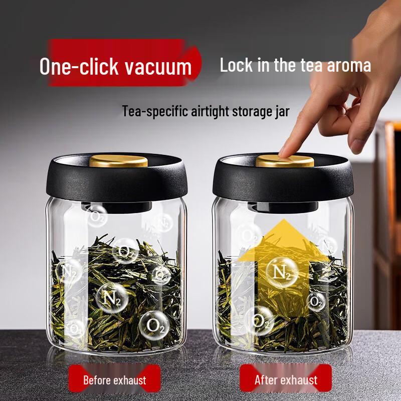 De Rian Vacuum Sealed Glass Storage Jar