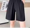 2026 Women's High Waist Slimming Ice Silk Drape Shorts: Casual, Loose, Wide-Leg, Five-Point Summer Pants