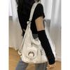 IELGY Korean Version, Simple and Versatile Single Shoulder Oblique Span Bag, Large-capacity Student Double Shoulder Travel Bag for Class Commuting
