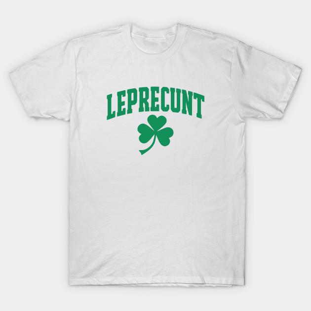 Men Black Print T-shirt Funny Leprecunt Shamrock - St Patricks Day No-Cut Transfer Paper Print Cotton Tshirt XL