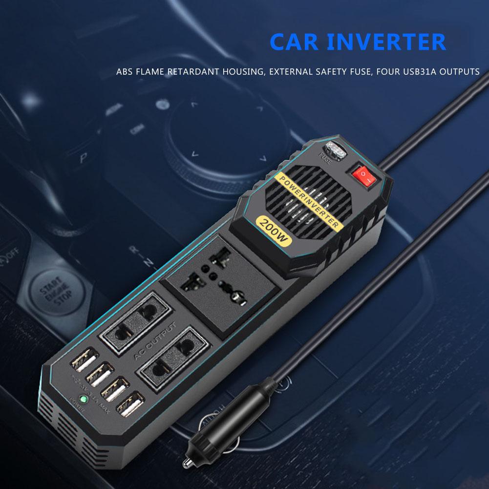 

Lightweight Car Inverter DC 12V to AC 220V Adapter USB Charger Socket Power Converter Car Electronics Accessories China Mainland