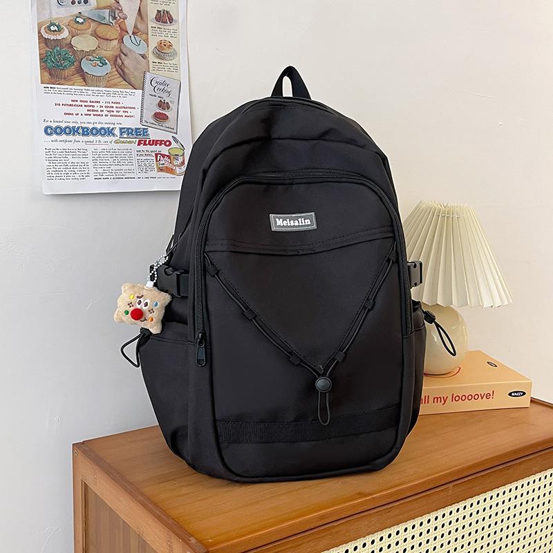 College Student Schoolbag Women's New Fashion Color Matching Computer Backpack Japanese Large-capacity Junior High School Backpack