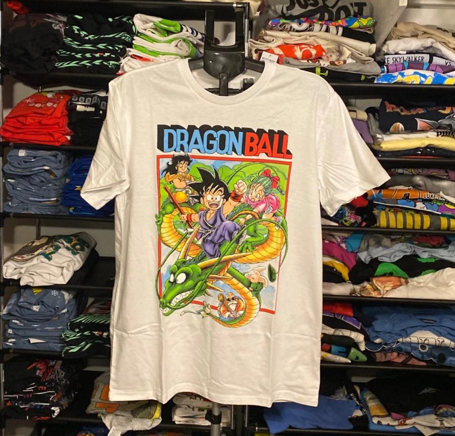 Dragon Ball Z Graphic Printing White T-Shirt NWT Size Medium and Large Summer New Men's and Women's Anime Streetwear