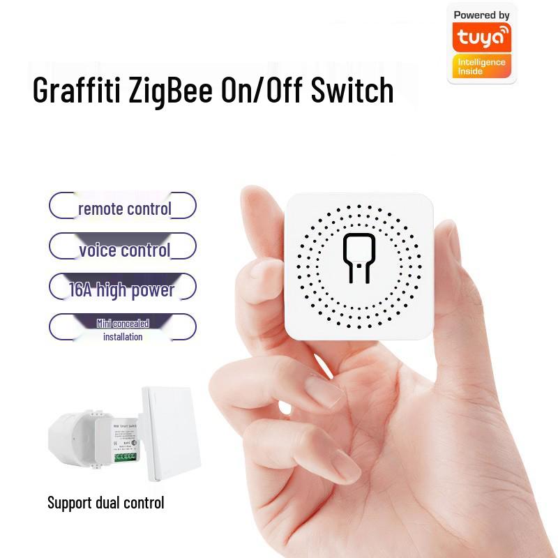 Zigbee Smart Flush-Mount Switch Module, SPDT, APP Control, Alexa Compatible, 16A