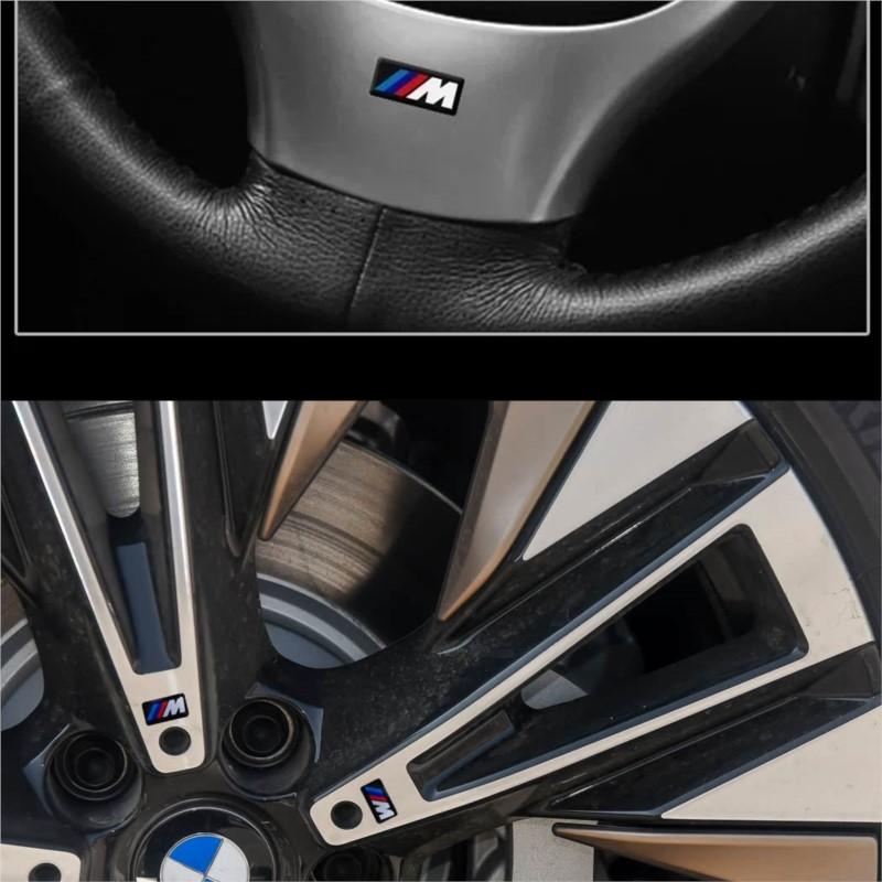 Fashion 3D Car Rear Trunk Badge Emblem Logo Sticker For BMW M M1 M2 M3 M4 M5 M6 X7M X2M X4M X3M X5M X6M Decoration Accessories FV7