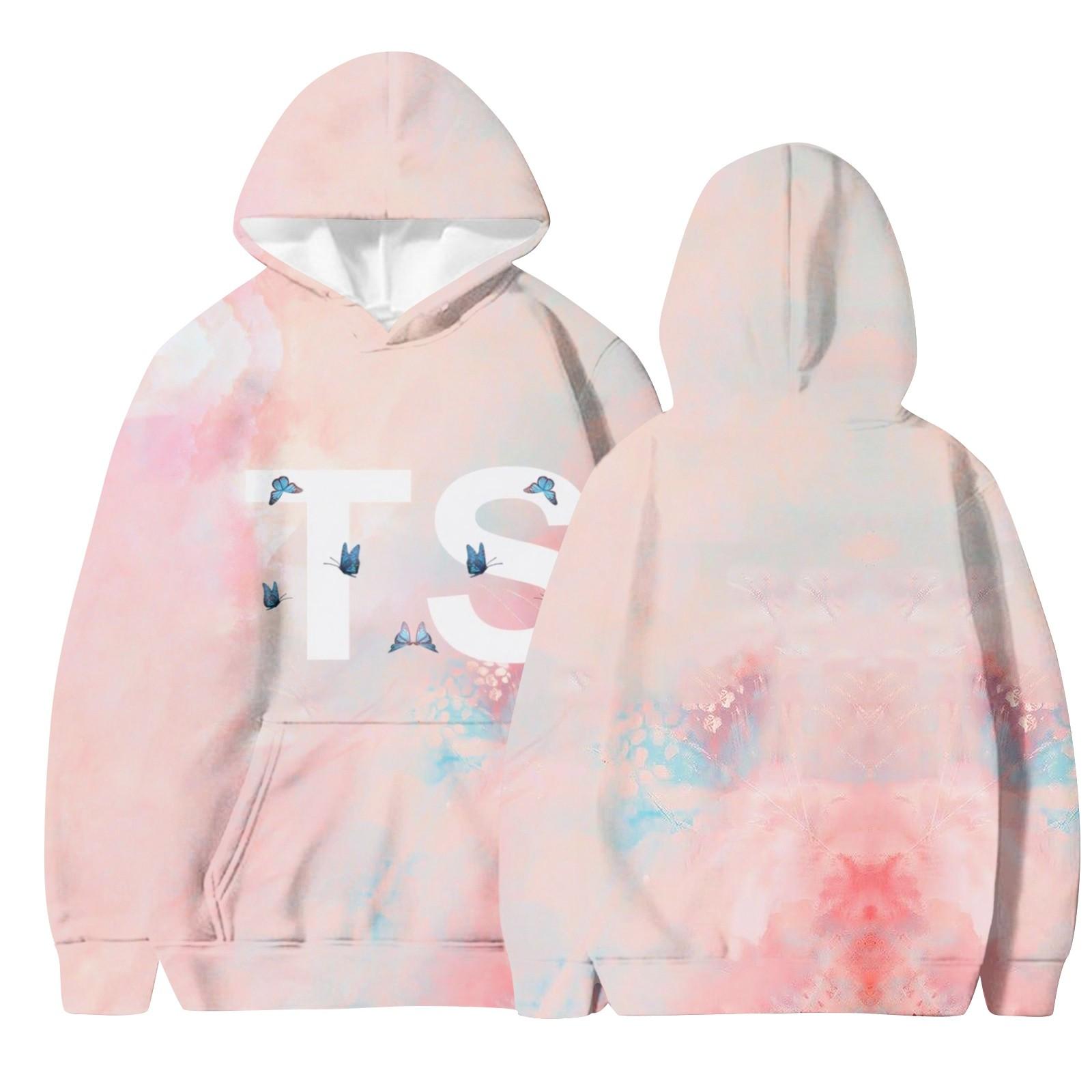 

Мужская и женская однотонная толстовка с капюшоном M розовый