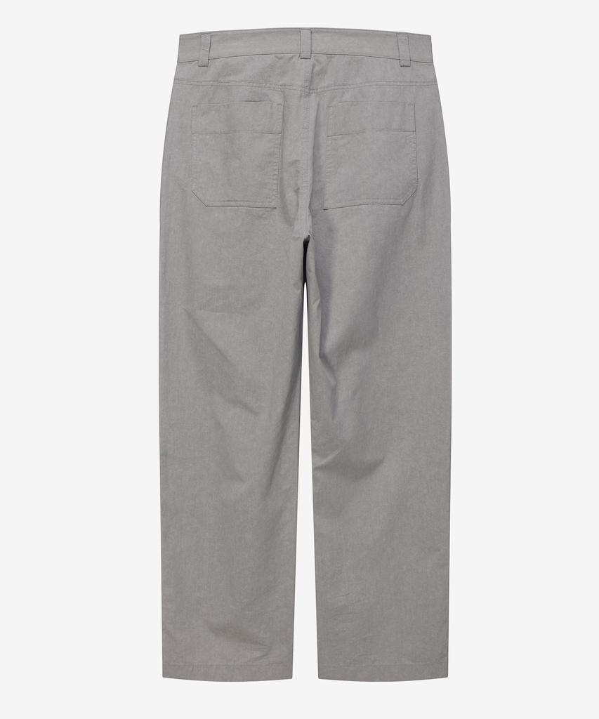 MINDBRIDGE [Couture] Gray Semi-Wide Pigment Cotton Pants