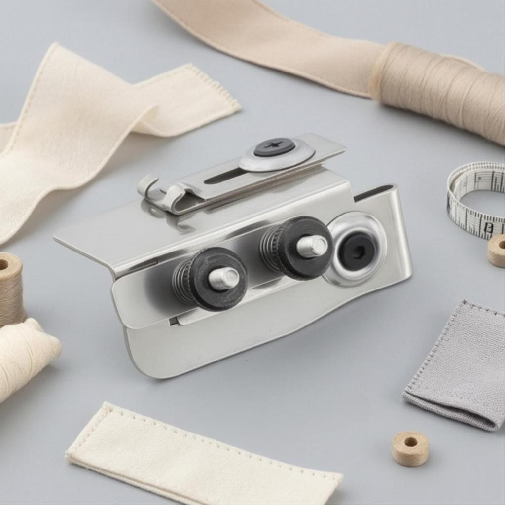 Adjustable Elastic Guide with Adjustment Knob Metal Sewing Accessory for Tailors