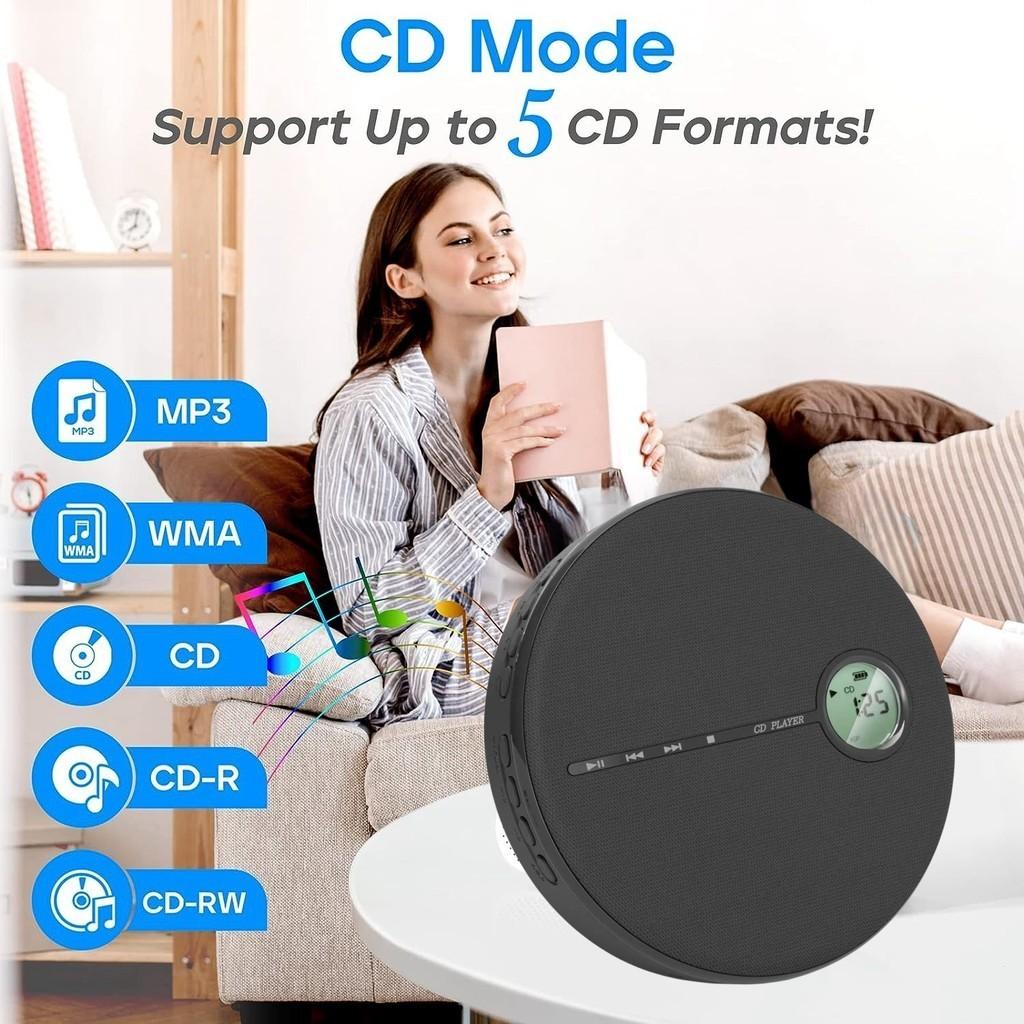 Multi-Functional CD Player  USB Music Player Dual Stereo Speakers Portable Bluetooth Receiver