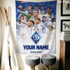 Custom Dynamo Kyiv Wall Hanging Printed Fabric Blanket Decorative Tapestries for Bedroom Living Room Home Decor