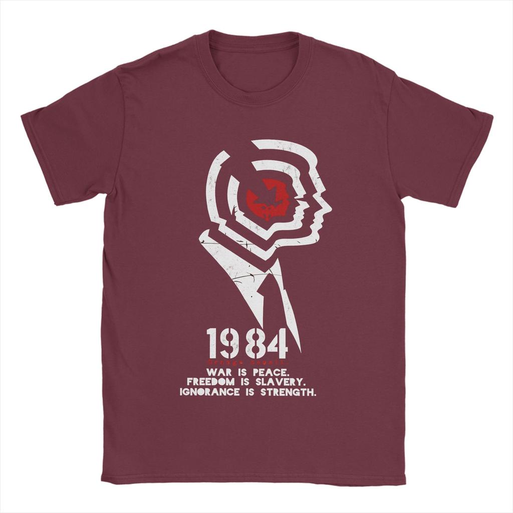 Unisexs TShirts 1984 Big Brother Unique Pure Cotton Tee Shirt Short Sleeve T Shirts Crewneck Clothing Graphic Printed