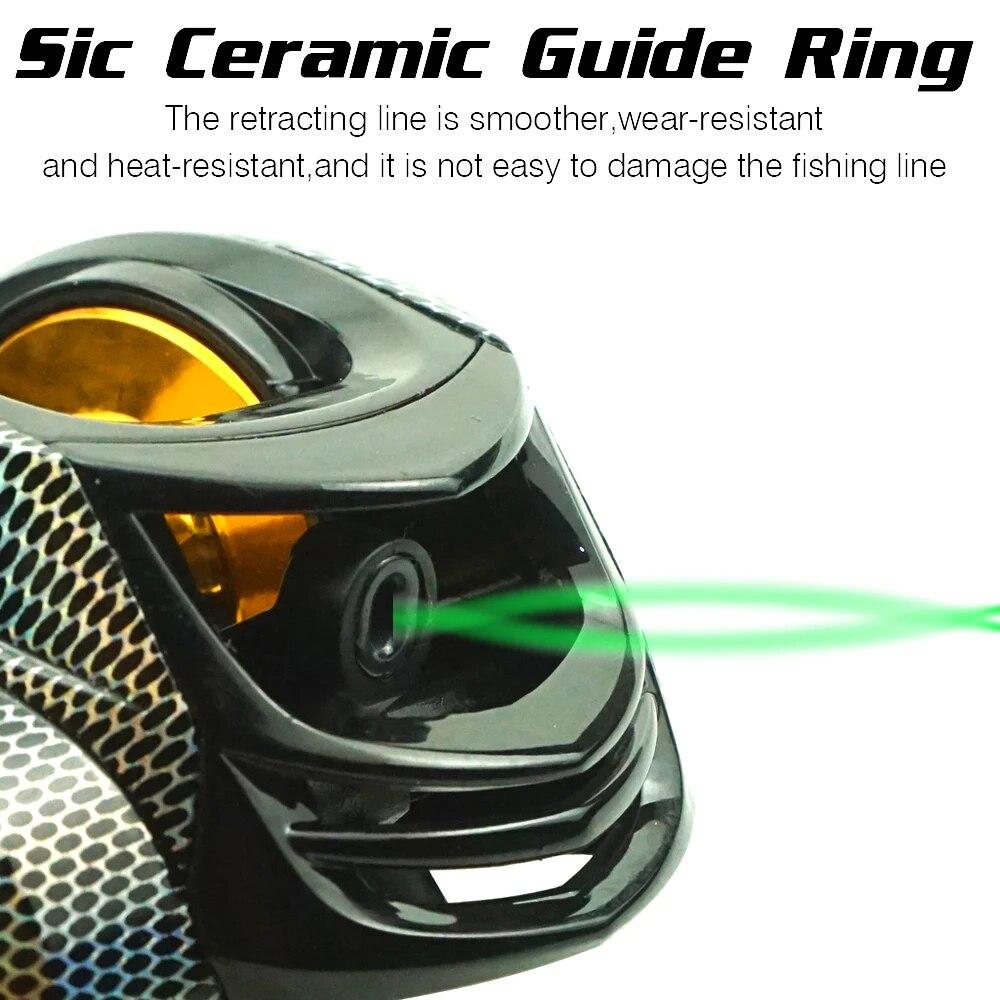 LEO FISHING Baitcasting Reel 18+1BB Casting Reel Smooth Metal 7.2:1 Gear Ratio Fishing Reel with Standard or Deep or Shallow Spool for Bass