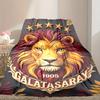 Galatasaray SK Pattern Blanket, Cozy Blanket for All-Season Comfort on Sofas, Beds, Office, Car, Camping and Travel