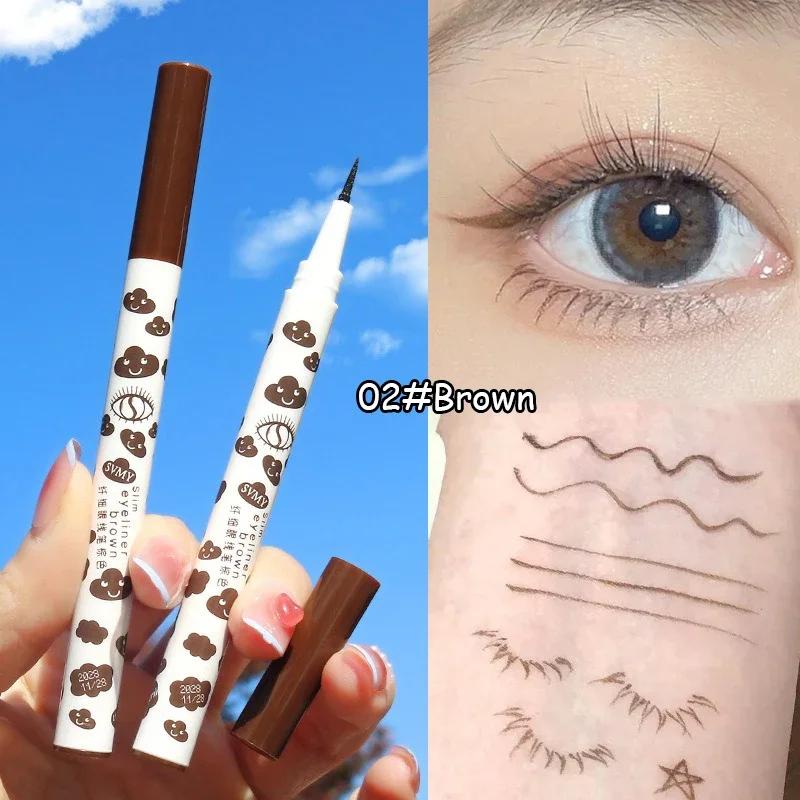 

0.01mm Lying Silkworm Liquid Eyeliner Pen Waterproof Big Eyes Makeup Ultra-thin Smooth Quick-drying Women Cosmetics Beauty Tools