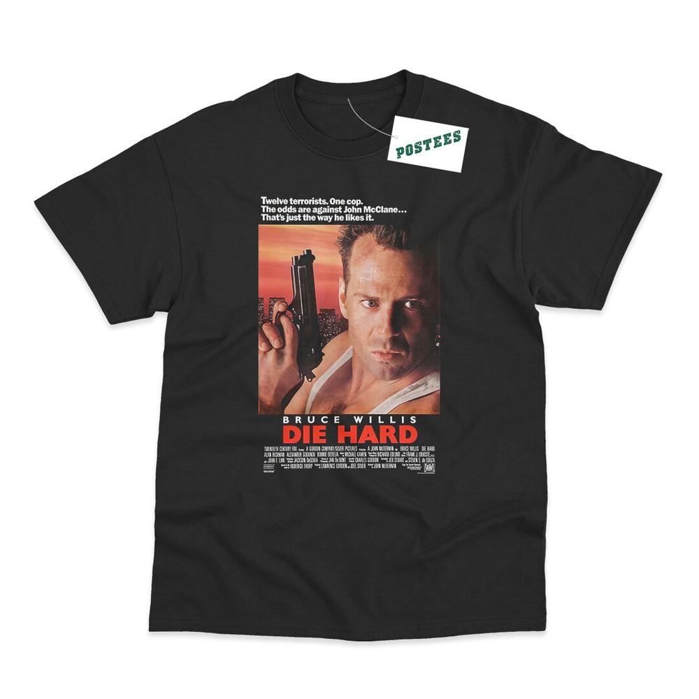 Retro Movie Poster inspired by Die Hard Direct To Garment Printed TShirt Unisex T-Shirt XXXXL