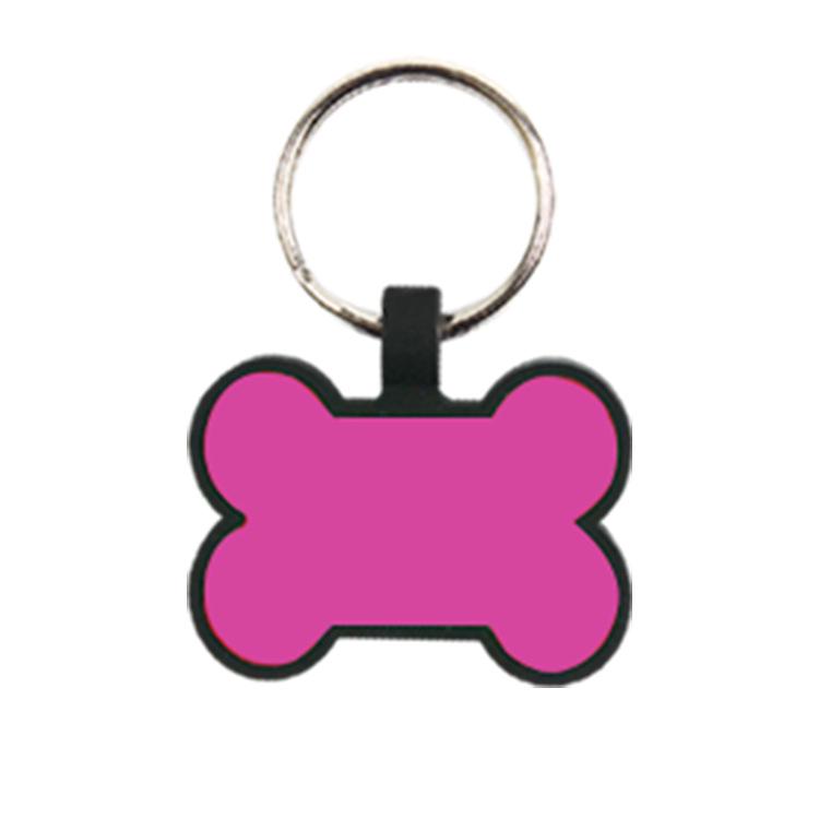 Silicone Bone-Shaped Dog Tag & Military-Style Pendant for Pet Engraving