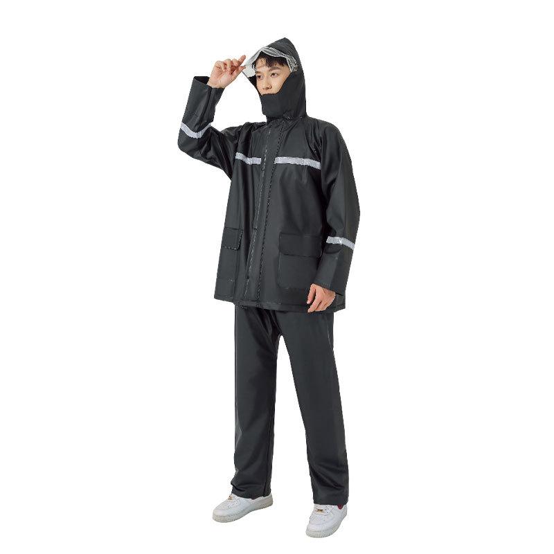 Full-Body Waterproof Riding & Hiking Reflective Raincoat and Pants Set