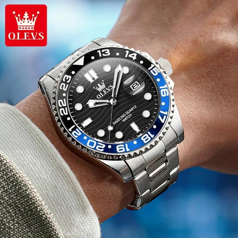 Herrenuhren Luxusuhr Herren Business Sport Wasserdichte Quarzuhr für Herren Edelstahl Relogio Masculino