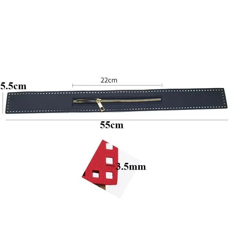 1 Stück DIY Reißverschluss für gewebte Tasche Hardware PU-Leder Reißverschluss Nähzubehör 55cm Metallreißverschluss für Kleidung Zubehör