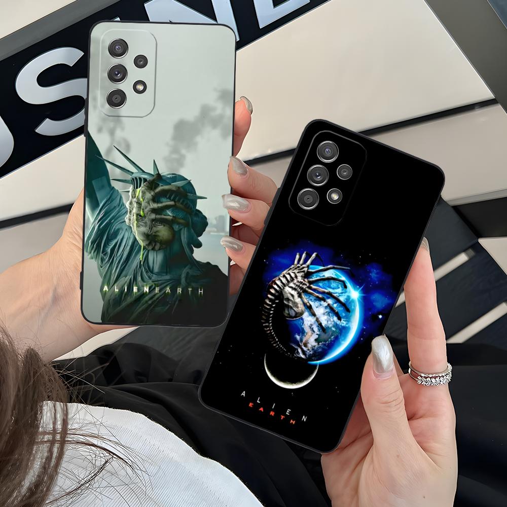 Alien Earth Mobile Cell Phone Case for Samsung Galaxy A56 55 54 53 52 51 36 35 34 23 16 15 5G Colorful Cover Pretty Cover Luxury