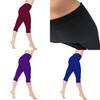 Stylové dámské 3/4 capri kalhoty na jógu s nízkým pasem pro bezstarostný fitness styl a pohodlí