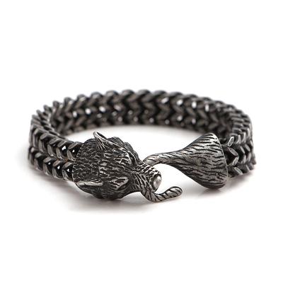 Explosive Nordic Viking Wolf Head Bracelet Vintage Bracelet Men 'S Jewelry 