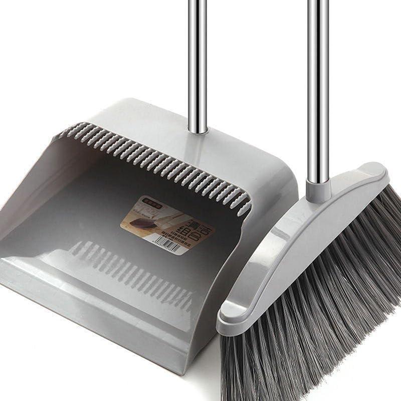 Broom with dustpan, dustpan, cleaning set, hand broom brush, indoors, outdoors, entryway cleaning, easy, broom, tabletop, desk top, storage, cleaning